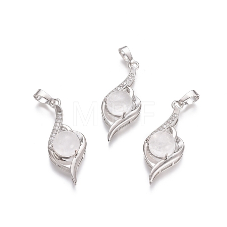 Natural Quartz Crystal Pendants G-L512-G12-1