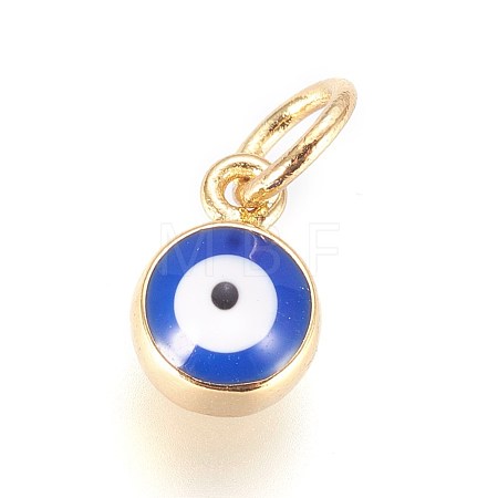 Enamel Brass Charms KK-G364-19G-01-1