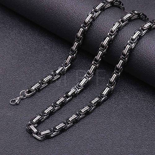 Titanium Steel Byzantine Chains Necklaces FS-WG56795-54-1