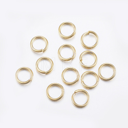 304 Stainless Steel Open Jump Rings STAS-L187-8x1.2mm-G-1