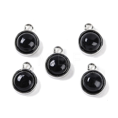 Natural Black Onyx(Dyed & Heated) Pendants G-K372-03P-04-1