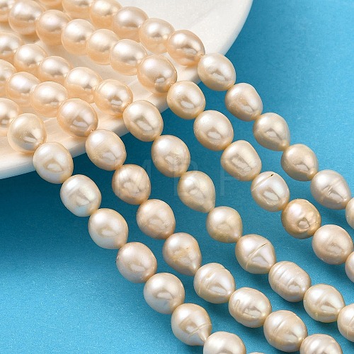 Natural Cultured Freshwater Pearl Beads Strands PEAR-I007-01E-05B-1