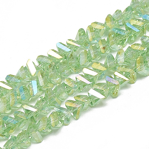 Electroplate Glass Beads Strands EGLA-Q103-A02-1