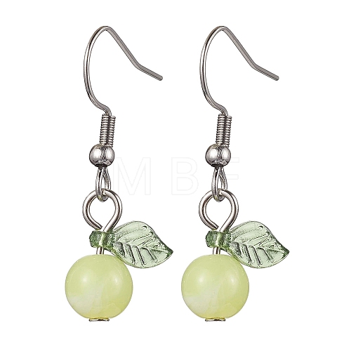 Acrylic Dangle Earrings EJEW-JE05750-05-1