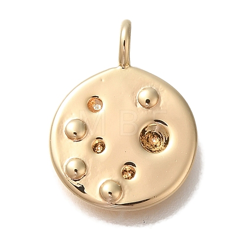 Brass Pendant Rhinestone Settings KK-U038-12G-1