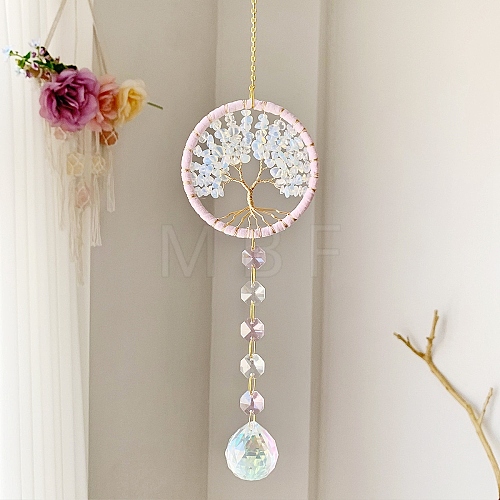 Teardrop Glass Suncatchers PW-WG32B12-01-1