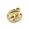 304 Stainless Steel Enamel Pendants X-STAS-B085-33G-2