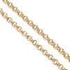 Brass Double Ring Link Chain Bracelet Making AJEW-JB01510-2