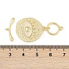 Brass Toggle Clasps KK-K391-16G-4