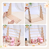 5-Tier Wooden Round Bar Bracelet Organizer Display Riser Stands DJEW-WH0028-064A-3