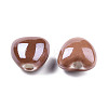 Pearlized Handmade Porcelain Beads PORC-T007-21-15-2
