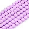Painted Glass Bead Strands DGLA-S071-8mm-B38-1