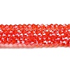 Transparent Electroplate Glass Beads Strands LS-EGLA-A039-T4mm-A14-1