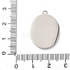 304 Stainless Steel & Rhinestone Pendants STAS-G371-09D-01P-3