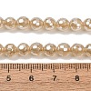Electroplated Natural Agate Beads Strands G-B191-A07-6mm-07-5