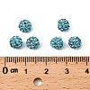 Polymer Clay Rhinestone Beads RB-H284-6MM-202-3