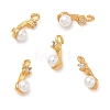 Brass Micro Pave Cubic Zirconia Charms KK-D113-01G-1