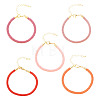 10Pcs 5 Colors 4.5MM Round Nylon Milan Cord Bracelet Making BJEW-TA0001-24D-3