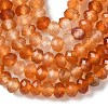 Natural Banded Agate Beads Strands G-D344-A34-03-5