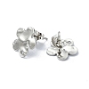 304 Stainless Steel Stud Earring Findings STAS-L024-003P-03-2