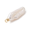 Natural Baroque Pearl Keshi Pearl Pendants PALLOY-JF04777-01-4