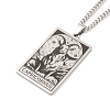 Non-Tarnish 304 Stainless Steel Tarot Pendant Necklaces NJEW-A026-01P-10-2