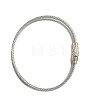 Stainless Steel Cable Wire Keychain AJEW-YWC0004-01D-1