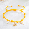 Brass & Imitation Pearl Charm Bracelets DP7998-8-1