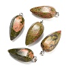 Natural Unakite Pendants GG-K002-16K-1