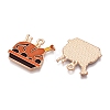 Thanksgiving Day Theme Alloy Enamel Pendants ENAM-T020-35F-2
