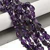 Natural Amethyst Beads Strands G-P497-01E-45-2