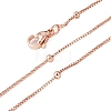 Brass Satellite Chains Necklaces for Women NJEW-D302-33RG-5