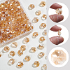 240Pcs Electroplate Glass Faceted Octagon Links Connector Charms EGLA-SP0001-43B-5