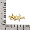 Ocean Brass Micro Pave Clear Cubic Zirconia Starfish Connector Charms KK-A296-27G-3