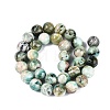 Natural Green Line Jasper  Beads Strands G-B128-A03-05-2