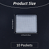10 Pockets Frosted PVC Necklace Chain Adhesive Pouches CON-WH0088-89-2