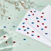 400Pcs 4 Colors Transparent Glass Beads EGLA-ME0001-05-4
