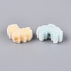 Flocking Opaque Acrylic Heart Beads OACR-T030-13M-2