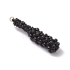 Glass Seed Beaded Baseball Bat Pendants PALLOY-MZ00552-02-3