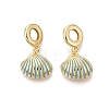 Brass Enamel European Dangle Charms KK-N287-34G-02-1