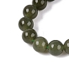 6MM Gradient Color Natural Myanmar Jade Round Beaded Necklaces NJEW-Q150-01-3