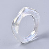 Transparent Resin Finger Rings X-RJEW-T013-001-E02-6