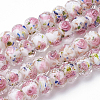 1 Starnd Handmade Gold Sand Lampwork Beads Strands LAMP-PA0001-76C-8
