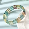 Natural Fluorite Beaded Stretch Bracelets for Women Men BJEW-D461-02C-5
