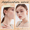 20Pcs 304 Stainless Steel Stud Earring Findings STAS-BBC0009-97B-5