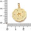 Brass Micro Pave Cubic Zirconia Pendants KK-E803-01G-A-3
