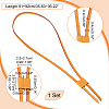 PU Imitation Leather Bag Drawstring Cord & Cord Slider Sets DIY-WH0453-50B-02-2