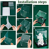 Acrylic Minifigure Display Cases with Black Base ODIS-WH0030-314A-3