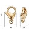 Ion Plating(IP) 316L Surgical Stainless Steel Lobster Claw Clasps X-STAS-H353-C-02G-A-3