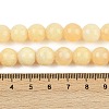 Natural Yellow Calcite Beads Strands G-C251-A01-10mm-5